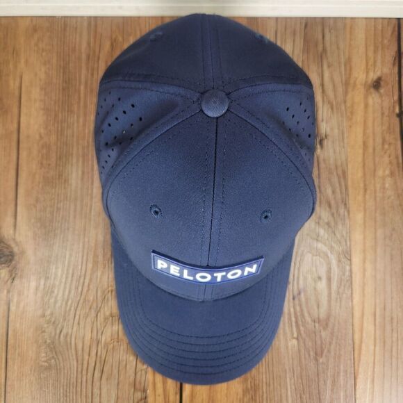 Peloton Hat Cap Snapback Blue Vented Athletic Sports Cycling Tennis Golf Cooling - Picture 7 of 10